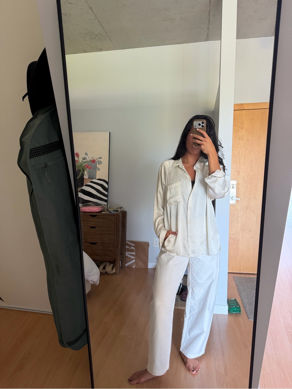 Wilfred Ivory Button-Up Jacket